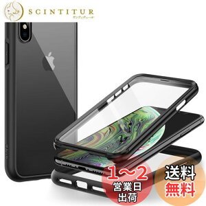 yzJETech iPhone XS  iPhone X (5.8C`p) P[X tیtB h~ t{fB 360°S یJo[ NAobN (ubN)