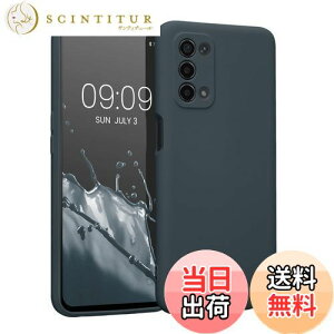 【送料無料】kwmobile スマホケース Oppo A74 (5G) / A54 (5G)対応 ケース - スマートフォン 耐衝撃 TPU シリコン ダーク スレート