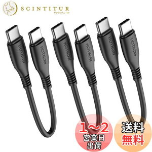 yzUSB C - USB C P[u 15cm 3{AHOTNOW Z 0.15m USB Type C 60W [dR[h Galaxy S21/S21+/S20+ UltraANote 20/10 UltraAAir 2020AiPad ProAp[oNȂ̃^Cv c foCXp
