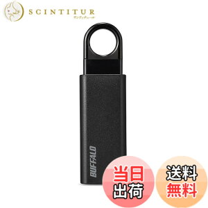 �y���������z�o�b�t�@���[ BUFFALO �m�b�N�X���C�h USB3.1(Gen1) USB�������[ 64GB �u���b�N RUF3-KS64GA-BK