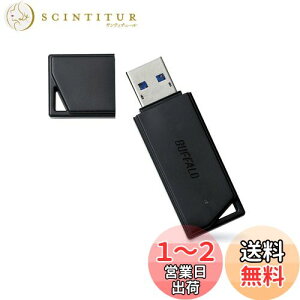 yzobt@[ BUFFALO USB3.1(Gen1)Ή USB[ o[f 128GB ubN RUF3-K128GB-BK