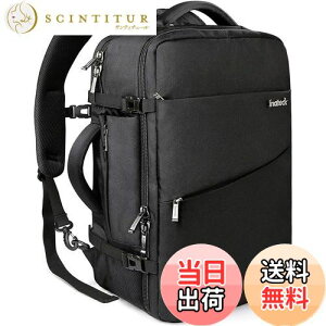 �y���������z[Inateck] 40L ���s �����b�N ��e�� 3way �o�b�N�p�b�N �@���������� ���[�� �o�� �y�� ����h�~ �������H 15.6-17�C���`PC �o�b�O �j�����p �ʋ� �ʊw �l�C �ϏՌ� ������� �u���b�N