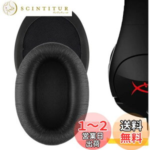 yzGeekria C[pbh QuickFit ݊ pbh HyperX Cloud Flight, Cloud Flight S, Cloud Stinger Gaming wbhzɑΉ pbh C[/C[Jbv veCU[ (ubN)