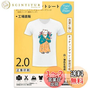 【送料無料】TransOurDream 真正の転写シート アイロンプリントシート2.0 正像印刷 白?薄色生地用 A4 20枚 プリントシート 転写紙Tシャツ転写シート 熱転写シート 洗濯に強い JP-2-20