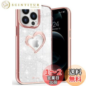 yzVena vLove Glitter Apple iPhone 13 Pro (6.1" C`) p P[X (n[ǧ` | MagSafeΉ) ϏՌ NA ~ TPUop[ y P[X - [YS[h