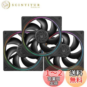 【送料無料】Thermalright TL-S12 CPUファンハウジング冷却器PWMファン、絞り光エフェクト、ARGB絞り付き4ピンPWMコネクタコンピュータファン、1500 RPM速度PC冷却ファン(120 mm、3ファン)