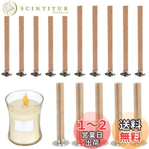 【送料無料】木製のろうそく芯ろうそくの芯と鉄のホルダー 天然木製イキャンドル芯 手作りキャンドル芯 工作用キャンドルのDIYに キャンドル制作の材料