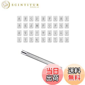 【送料無料】YFFSFDC 刻印セット レザークラフト 交換式刻印 3.5mm 36個セット 革用刻印セット DIY 手作り レザークラフト道具 革細工 打ち具 道具