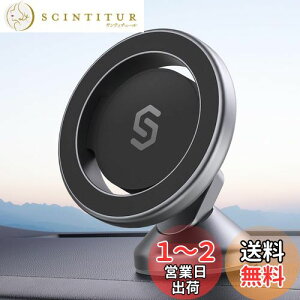 【送料無料】【令和超?磁力】スマホホルダー 車 MagSafe対応 SYNCWIRE マグネット 車載スマホホルダー 【超強力3M両面テープ】 MagSafe車載 車載マグネットホルダー 落下防止 360度回転 自由調節 マ