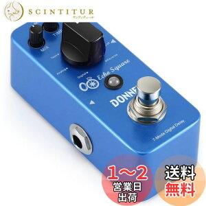 【送料無料】Donner ディレイエフェクター ギターペダル ギターエフェクター 7モード 原音保持 Echo Square
