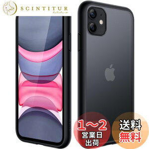 yzJETech }bgP[X iPhone 11 6.1C` ϏՌ~^[O[h̗h~ ̔̔wʓdbJo[ wh~ (ubN)