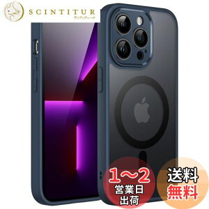 yzJETech iPhone13ProMax (13 Pro Max 6.7C`p) }Olbg P[X MagSafeɑΉ ̃}bgw JY Sی ^ ϏՌ Jo[ ()