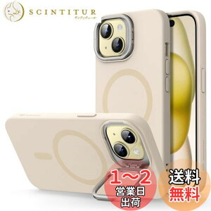 yzESR iPhone 15 P[X X^ht MagSafe VRP[X ~^[O[h̕ی JBX^h iPhone 15p}OlbgX}zP[X CG[ Cloud Series