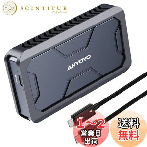 yzANYOYO Thunderbolt 4/3 & USB4 M.2 PCIe 2280 M-KEYiB+M KEYjNVMe SSD OtP[X ,40Gbps NVME SSD P[X , ő2700MB/s ,A~,USB-Cڑ (EC-6902-G-JP)