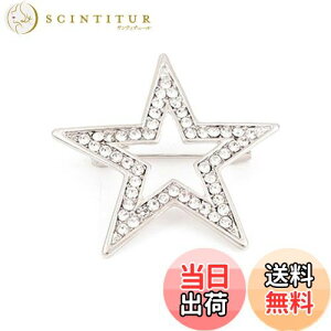 【送料無料】FASELE ブローチ 星 エレガント ジルコニア コサージュ 胸飾り 卒業式 入学式 結婚式 セレモニー フォーマル ジャケット スーツ ドレス アクセ パーティー ピン 母の日 ギフト 贈