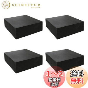 【送料無料】DELUXEFOX ゴム板 4個入り 5cm正方形 ベッド 傷防止 防振ゴムの重い家具保護 高さ調整ゴム 滑り止め ゴム板 黒 防音ゴム 振動吸収の多目的防振ゴム【厚さ20mm】