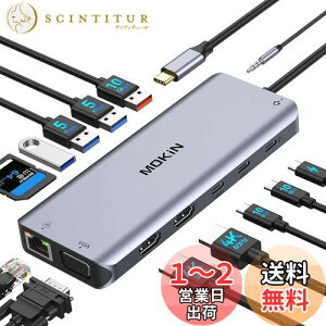yzMOKiN USB-ChbLOXe[Vtype chbLOXe[Vhdmi 2y2HDMI+VGA 3ʏo MST fAz100W PD [d 1000Mbps RJ45 LAN|[g 6*USB C/A |[g 1*I[fBI 1*SD/TFJ[h