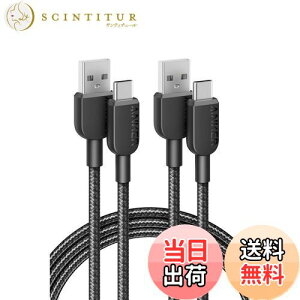 yzy2{ZbgzAnker 310 ϋviC USB-C & USB-A P[u USB 2.0 tXs[h[d iPhone 16 Galaxy LG AndroideΉ (1.8m 2{Zbg)