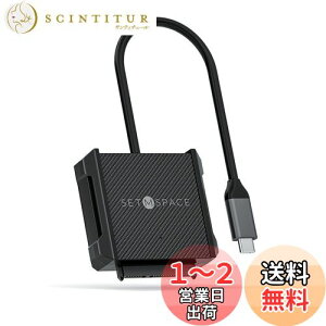 yzSETMSPACE SATA USB C 3.0ϊP[u 2.5C`/3.5C`n[hfBXNhCu HDD SSD SATA USB TYPC CϊP[u5Gbps  12V 2AdA_v^t-0.3M