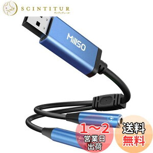 yzMillSO USB I[fBIϊA_v^ CzWbN  2zP[u usb|[g- 3.5mm~jWbNx2 4 TRRS Cz  USBOt TEhJ[h PS5,PS4,Mac OS/X,Windows/WindowsXP,s