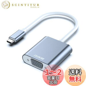 yzBENFEI USB-C-VGAA_v^[AThunderbolt 3/4iUSB Type Cj-VGAA_v^[AHD 1080P ^Cvc VGA ϊA_v^[ iPhone 15 Pro/Max, MacBook Pro/Air 2023, iPad Pro, iMac, S23, XPS 17 ȂǂɑΉc