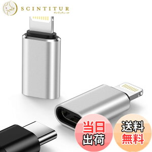 �y���������zType C to Lightning �ϊ��A�_�v�^ 2�Z�b�g �^�C�vC����IOS�ϊ�480Mbps�f�[�^�]��/10w�����[�d USB-C iPhone �ϊ��R�l�N�^ �A���~�����O�� �y�ʏ��^ �F�F�V���o�[