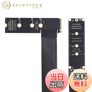 �y���������zXiwai NGFF M-Key NVME �I�X - ���X SSD �G�N�X�e���_�[�J�[�h PCI-E 4.0 �t���L�V�u�� PCI Express �����P�[�u�� 30cm ���C�U�[�A�_�v�^�[ ���C���{�[�h SSD�p �F�F�u���b�N