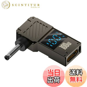 �y���������zNFHK USB C - DC �A�_�v�^�[�AUSB C ���X - DC 5.5x2.5mm �o���� �W���b�N �v���O PD 100W �m�[�g�p�\�R�������[�d�A�_�v�^�[�A���b�g���\���t�� �F�F�u���b�N