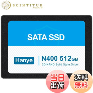 �y���������zHanye SSD 3D NAND TLC�̗p ����2.5�C���` SATAIII 6Gb/s 520MB/s �A���~��➑� ���K�㗝�X�i ����3�N �T�C�Y�F512GB