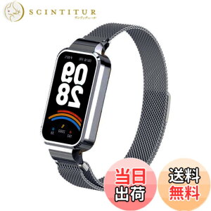 �y���������z[LanQii] �o���h �p�� �V���I�~ �p�� Xiaomi Band 9 Active/�p�� Xiaomi Redmi Smart Band 3 �Ή� ���v�o���h ���C�o�b�N�� �X�g �}�O�l�b�g ���b�v ���b�V���D�� �r���v�o���h �����x���g �g�X�e