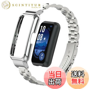 �y���������z[LanQii] �o���h Huawei Band 10 /Huawei Band 9 / 8 �Ή� �X�e�����X���^�� ������� �����o���h �N�C�b�N�����[�X�{�^�� �A�N�Z�T���[ �X�g���b�v �ւ��x���g ���f�B�[�X & �����Y �����x