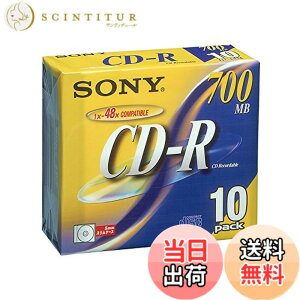 �y���������zSONY �f�[�^�pCD-R �ǋL�^ 700MB 48�{�� �m���v�����^�u��(�V���o�[���[�x��) 10��P 10CDQ80DNS