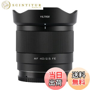 �y���������zVILTROX AF 40mm F2.5 FE E�}�E���g �����Y, Sony�p FE 40mm f/2.5 ���������Y, �\�j�[ a7cr a7ii a9iii a7cii a7rv a6700 a7iv a7iii ZV-E10 II a6600 a6400 �Ȃ� �t���T�C�Y �J���� E�}�E���g�p �T�C�Y�F40mm F/2.5FE
