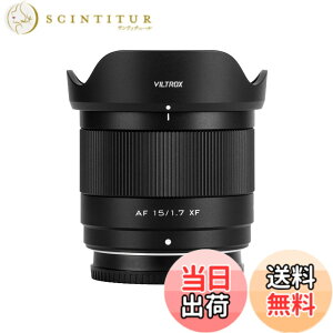 �y���������zVILTROX AF 15mm F1.7 ���J�����ɑΉ� APS-C ����af/1.7 Sony ��7C II ��7RV ��7CR ��74��7R4 ZV-E10 M2 a6500 a6600 E�}�E���g�p ���������Y sony e mount nikon zmount fujiflim xf xmount �F�F�u���b�N�A�T�C�Y�F X�}