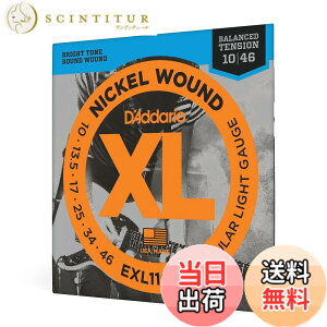 �y���������zD'Addario �_�_���I �G���L�M�^�[�� �j�b�P�� �o�����X�h�e���V���� Regular Light .010-.046 EXL110BT �y�������K�i�z �T�C�Y�F010-046