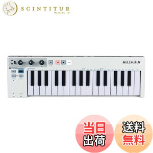 �y���������zARTURIA �V�[�P���T�[�@�\���� �L�[�{�[�h�E�R���g���[���[ KEYSTEP �F�F�z���C�g