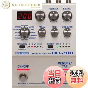 �y���������zBOSS �{�X �f�W�^���f�B���C DD-200 Digital Delay �R���p�N�g�E�G�t�F�N�^�[ 12��ނ̃f�B���C���[�h ���[�p�[�@�\���� �M�^�[/�x�[�X �F�F��