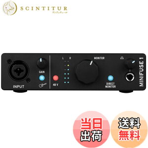 �y���������zArturia �A�[�g���A ���y����\�t�g�t�� �|�[�^�u���E�I�[�f�B�I�C���^�[�t�F�C�X MiniFuse �F�F�u���b�N