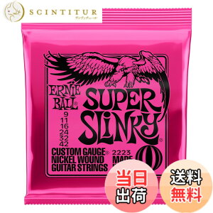 �y���������z�y���K�i�z ERNIE BALL 2223 �M�^�[�� (09-42) SUPER SLINKY �X�[�p�[�E�X�����L�[ �F�F�s���N�A�T�C�Y�F1�p�b�N