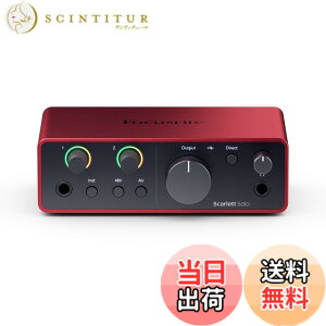 �y���������zFocusrite Scarlett ��4���� USB�C���^�[�t�F�C�X �F�F���b�h�A�T�C�Y�F4th Gen