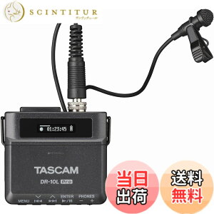 �y���������zTASCAM(�^�X�J��) DR-10L Pro 32bit�t���[�g 48kHz �s���}�C�N���R�[�_�[ �� LTC�W�����V���N �f���A��AD�R���o�[�^�[ Youtube �������^ ����B�e Vlog �F�F�u���b�N