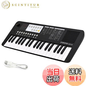 �y���������zONETONE �����g�[�� �d�q�L�[�{�[�h �~�j37���� LED�f�B�X�v���C���� USB-MIDI�Ή� ���{��\�L OTK-37M �F�F�u���b�N