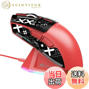 �y���������zMAMBASNAKExATTACK SHARK X11 ���y�ʃQ�[�~���O�}�E�X 60g RGB�}�O�l�b�g�[�d�X�^���h 3���[�h�ڑ� 2.4Ghz/Bluetooth/Type-C �_�u��Bluetooth�`�����l�� 6���x��DPI�ؑ� PAW3311�Z���T�[ HUANO�X�C�b�` Br