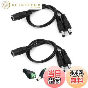 �y���������zCable Factory �y DC�d���P�[�u�� 2����P�[�u�� 30cm 2�{�i DC �I�X ���X �A�_�v�^�t�� �e1�t ! �j �z �O�a5.5mm ���a2.1mm SMD 5050 5630 2835 3528 LED�e�[�v���C�g�p�Ɩh�ƃJ�����p�d�������P