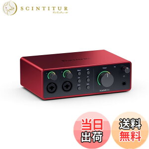 �y���������zFocusrite Scarlett ��4���� USB�C���^�[�t�F�C�X �F�F���b�h�A�T�C�Y�F4th Gen
