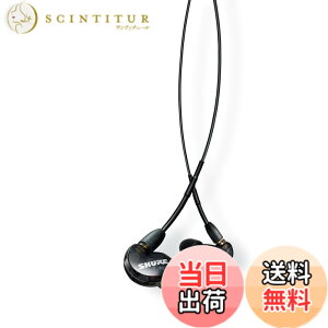�y���������zSHURE �C���z�� �L�� SE215 SPE-A �u���[ ���Չ��� �F�F�u���b�N�A�T�C�Y�F��