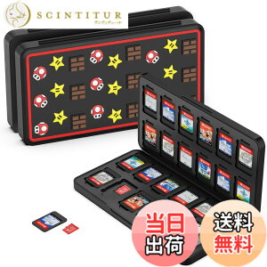 �y���������zGeeRic 24�� �Q�[���J�[�h ���[�{�b�N�X �X�C�b�` �Ή� �\�t�g�P�[�X 24��Micro SD �������[�J�[�h ���[�� Switch/Switch Lite/Switch OLED ���f���Ή� �R���p�N�g ���^ �y�� �h�o �����^ ����