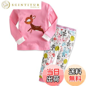 �y���������z[Vaenait Baby] 12����-12�� �L�b�Y �q�� �x�r�[ �����L�����N�^�[ �� ��100% ���[���E�F�A ���� �p�W���} �Q�Ԓ� �㉺�Z�b�g Cotton sleepwear �F�FA04-Mini Bambi�A�T�C�Y�F100