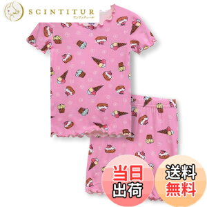 �y���������z[Vaenait Baby] �q���L�b�Y1-8�� �����p�W���}�Q�Ԓ����[���E�F�A�㉺�Z�b�g �r�X�R�[�X Shirring Colorful �F�FA01-Icecream�A�T�C�Y�F75