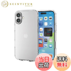 �y���������z�G���R�� iPhone 16 Plus �P�[�X �N���A �ϏՌ� �Ռ��z�� �\�t�g �X�g���b�v�z�[���t�� 4�p�G�A�[�N�b�V���� �X�g���b�v�z���_�[�V�[�g�t TOUGH SLIM LITE �N���A PM-A24BTSLUCCR �F�F�N��